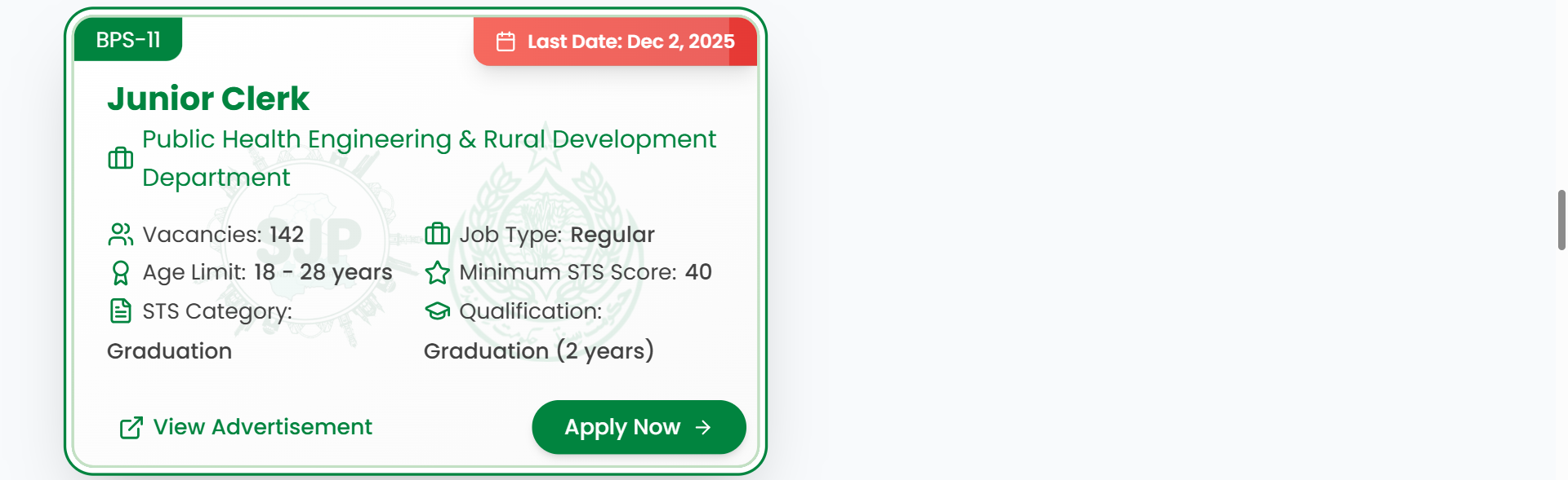 SJP New Jobs 2025 Today 21 November