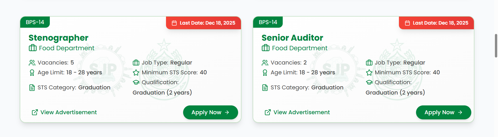 SJP New Jobs 2025 December 4