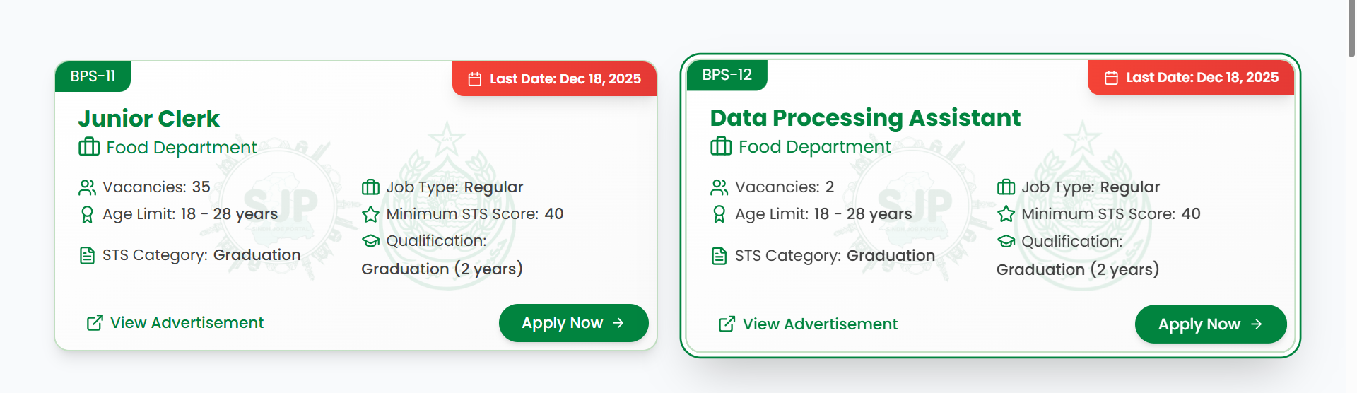 SJP New Jobs 2025 December 4