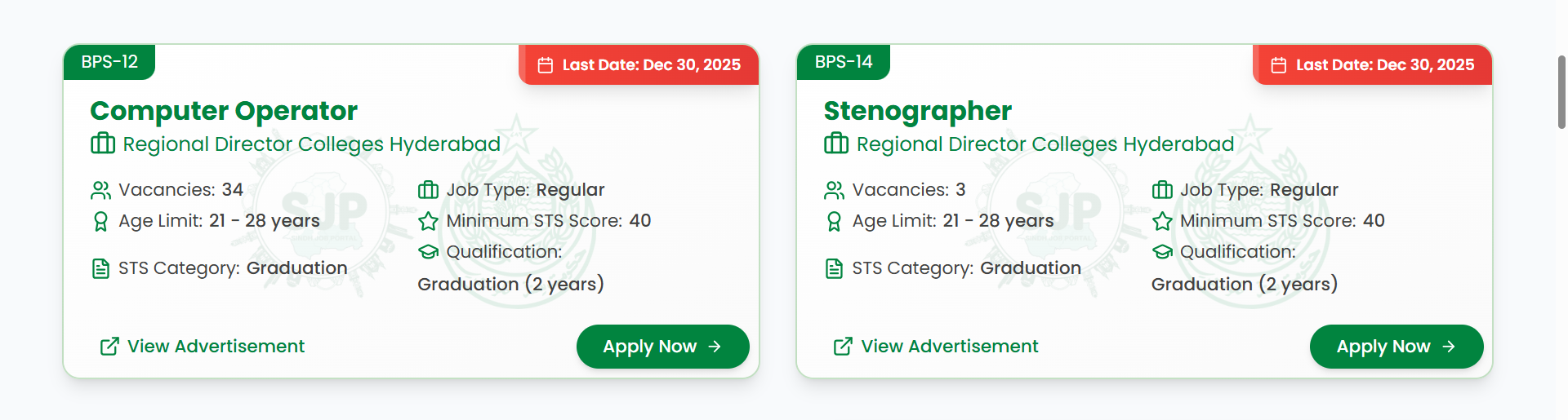 SJP Stenographer Jobs 2025 Today December