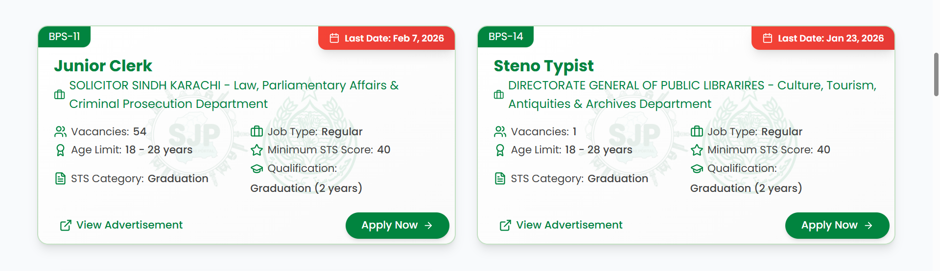 SJP SOLICITOR SINDH KARACHI - Law, Parliamentary Affairs & Criminal Prosecution Department Jobs 2025