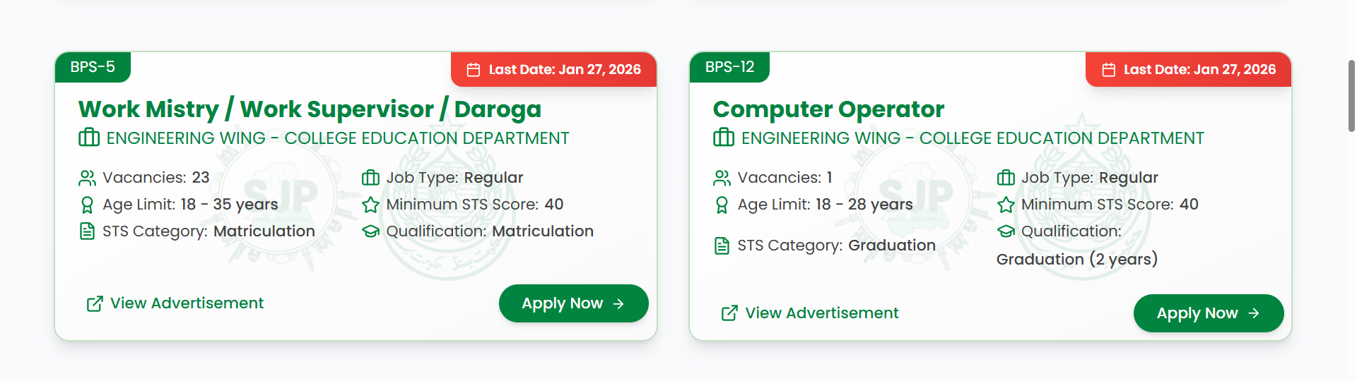 SJP Work Mistry Jobs 2025